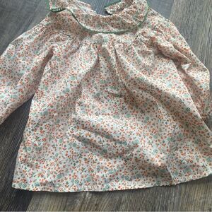 [mini blalabala] floral Peter Pan collared shirt # 1